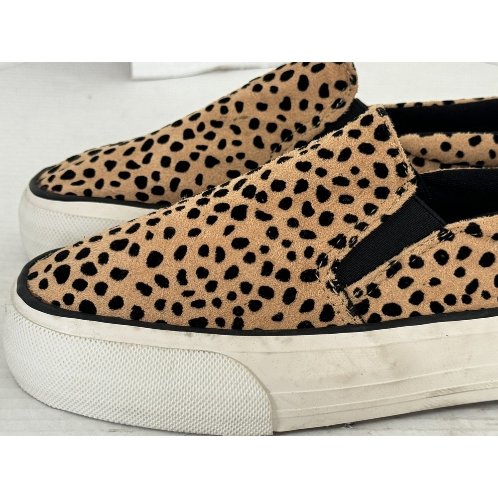 RESTRICTED Sneakers Womens Size 8 CHEETAH PRINT CHUNKY SLIP ON - Picture 10 of 16